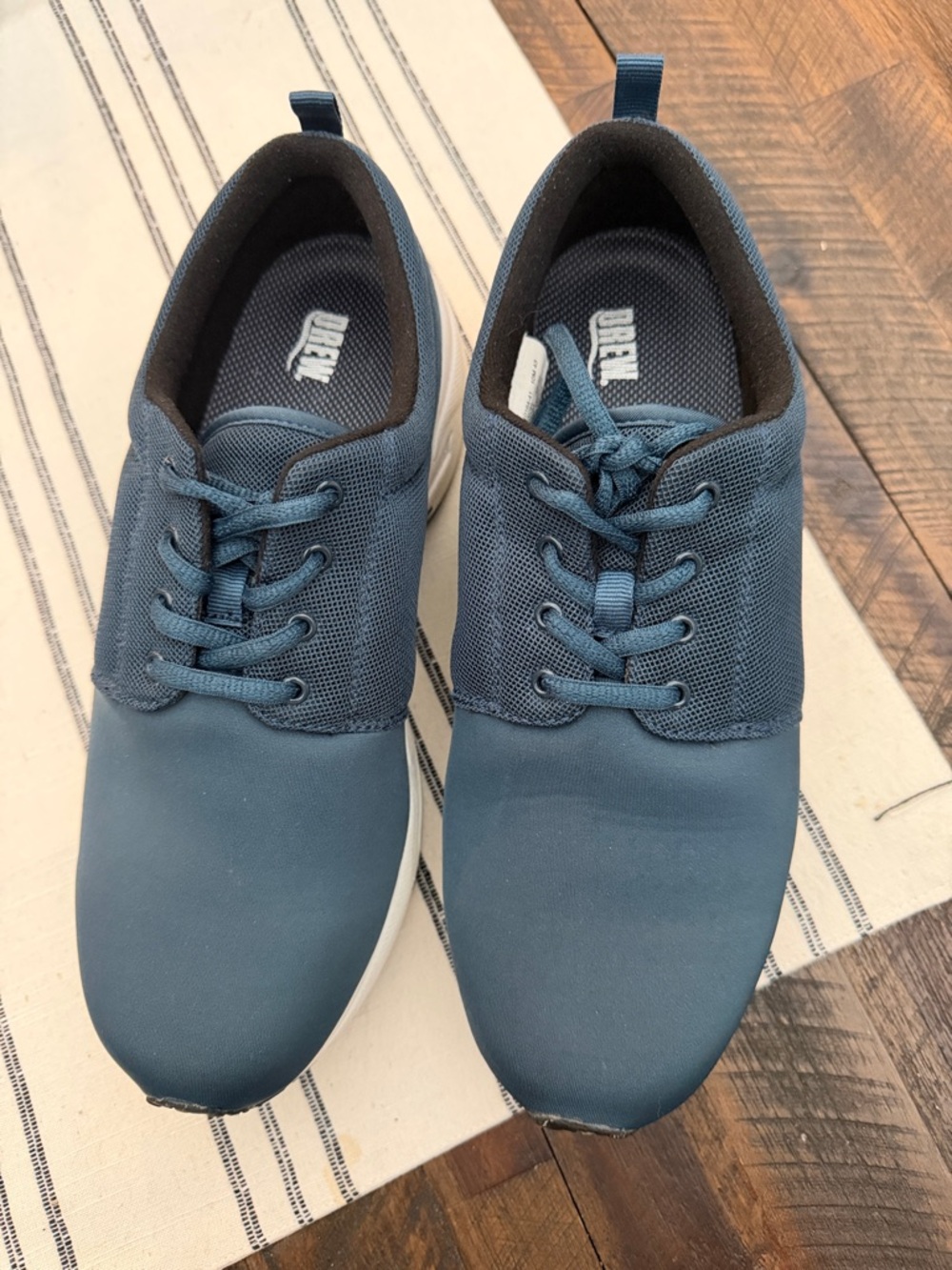 DREW Men's Slate Blue Casual Lace-Up Sneakers